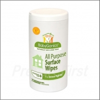 BabyGanics - All Purpose Surface Cleaner Wipes - Fragrance Free - 75 Count