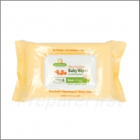 BabyGanics - Face, Hand & Baby Wipes - Ultra-Sensitive - Fragrance Free - 100 COUNT