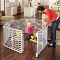 Gate - LIGHT GRAY - CONFIGURABLE PLAY ENCLOSURE - EXTENSION (2 PANEL)