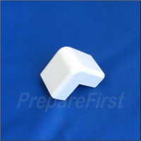 Cord Cover - WHITE - RIGID Type #2 - Outside Corner Connector