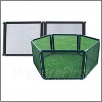 Outdoor Fencing and Play Yard - BLACK - CONFIGURABLE - EXTENSION (2 PANEL)