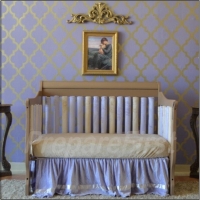 Crib Safety Vertical Bumpers - LAVENDER AND/OR LATTE - EXTRA 2 PACK 