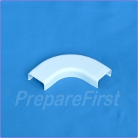 Cord Cover - WHITE - RIGID Type #4 - Flat  L Connector
