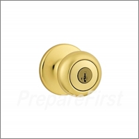 Door Lock - BRASS - Keyed Knob