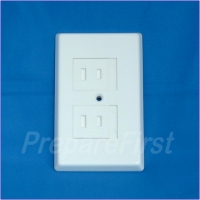 Outlet Cover - 2 prong - WHITE