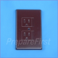 Outlet Cover - 3 Prong - BROWN