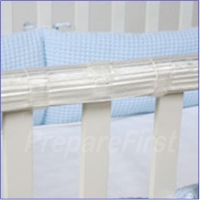 Crib Rail Teething Guard - Clear - Adjustable