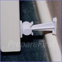 Door Stop & Holder - WHITE