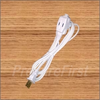 Extension Cord - Indoor - White