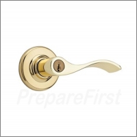 Door Lock - BRASS - Keyed Lever