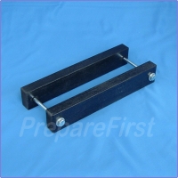 Gate Mount - BLACK - Post Clamp - 3.5 TO 5.5 INCH POST