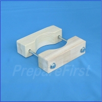 Gate Mount - NATURAL - Post Clamp - ROUND POST