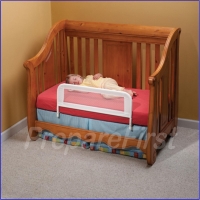 Bed Rail - Toddler/Convertible - Mesh - WHITE