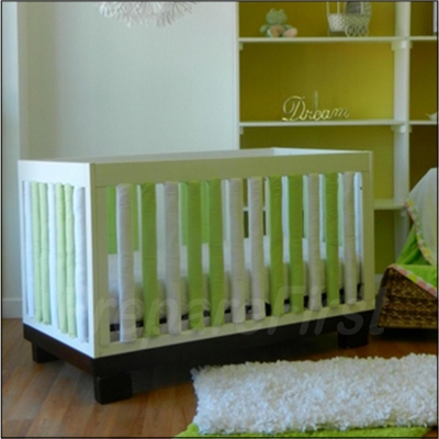 crib bumper with solid headboard