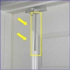 Door Lock - Overhead - 1 3/8 Inch Door Capacity - Extension Rod Accessory