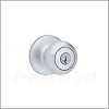 Door Lock - CHROME (SATIN) - Keyed Knob