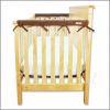 Crib Rail Teething Barrier - BROWN - Small Height - Side Rail