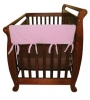 Crib Rail Teething Barrier - PINK - Tall Height - Side Rail