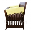 Crib Rail Teething Barrier - YELLOW - Tall Height - Side Rail