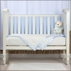Crib Safety Vertical Bumpers - BLUE AND/OR CREAM - EXTRA 2 PACK 