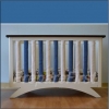 Crib Safety Vertical Bumpers - NAVY AND/OR WHITE - EXTRA 2 PACK 