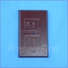 Outlet Cover - 2 prong - BROWN