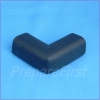 Cushion - BLACK - Adhesive - 1 INCH TALL - Corner