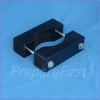 Gate Mount - BLACK - Post Clamp - ROUND POST