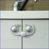 Cabinet Lock - Double Door - U Type #2 - SILVER/STAINLESS